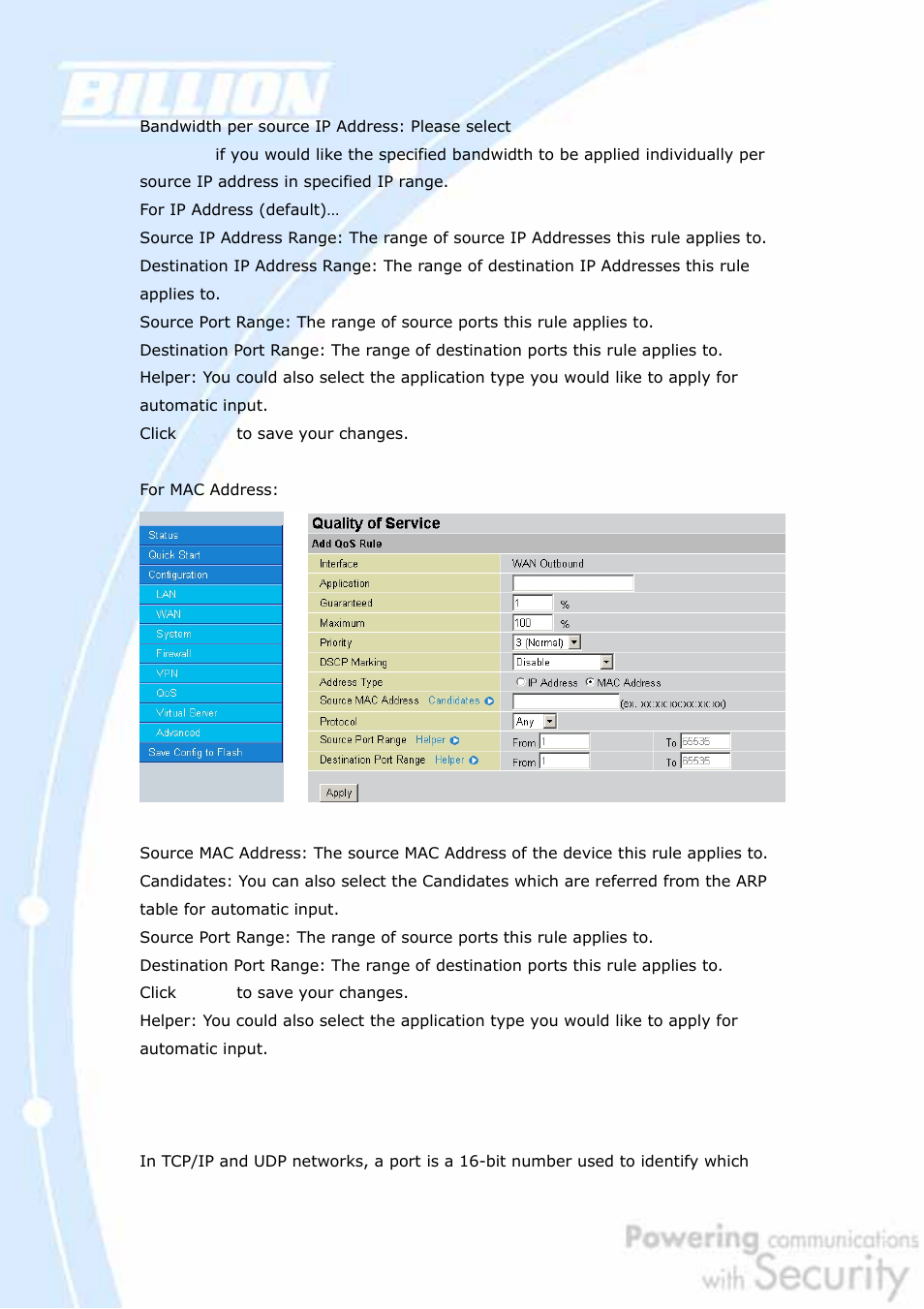 7 virtual server | Billion Electric Company BiGuard 2 User Manual | Page 105 / 170