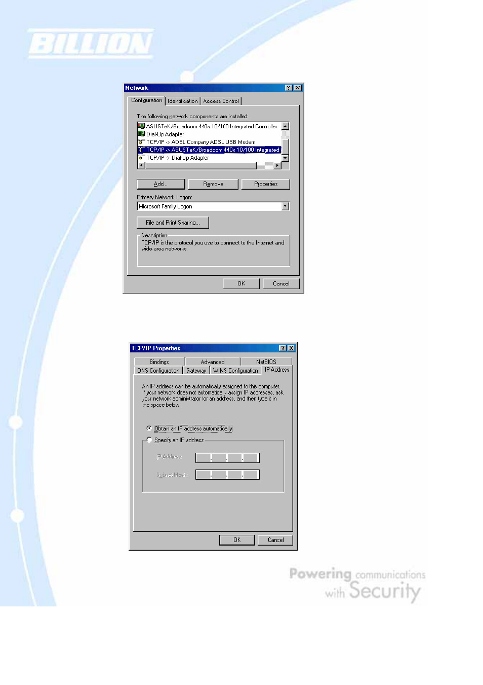 Billion Electric Company BiGuard 2 User Manual | Page 44 / 170