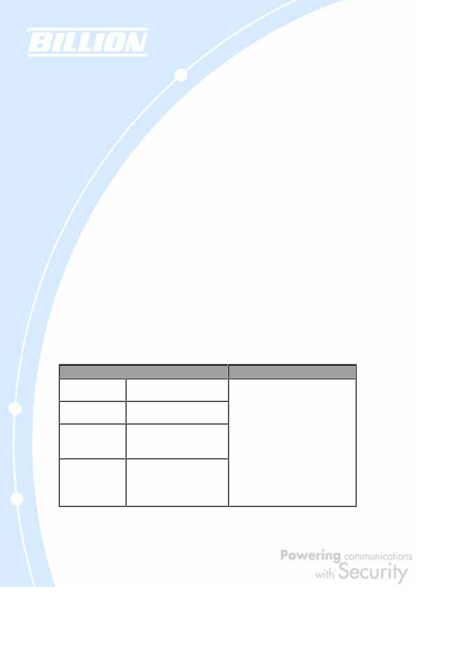 1 username and password, 2 lan and wan port addresses | Billion Electric Company BiGuard 2 User Manual | Page 48 / 170