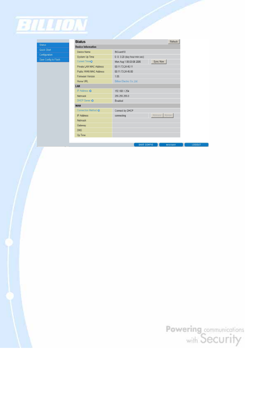 Billion Electric Company BiGuard 2 User Manual | Page 54 / 170