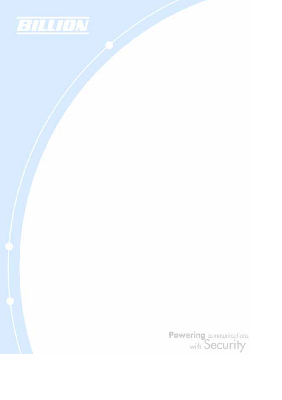 Chapter 4: router configuration | Billion Electric Company BiGuard 2 User Manual | Page 6 / 170