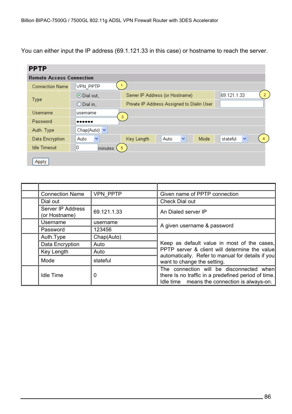 Billion Electric Company BILLION BIPAC-7500GL User Manual | Page 92 / 126