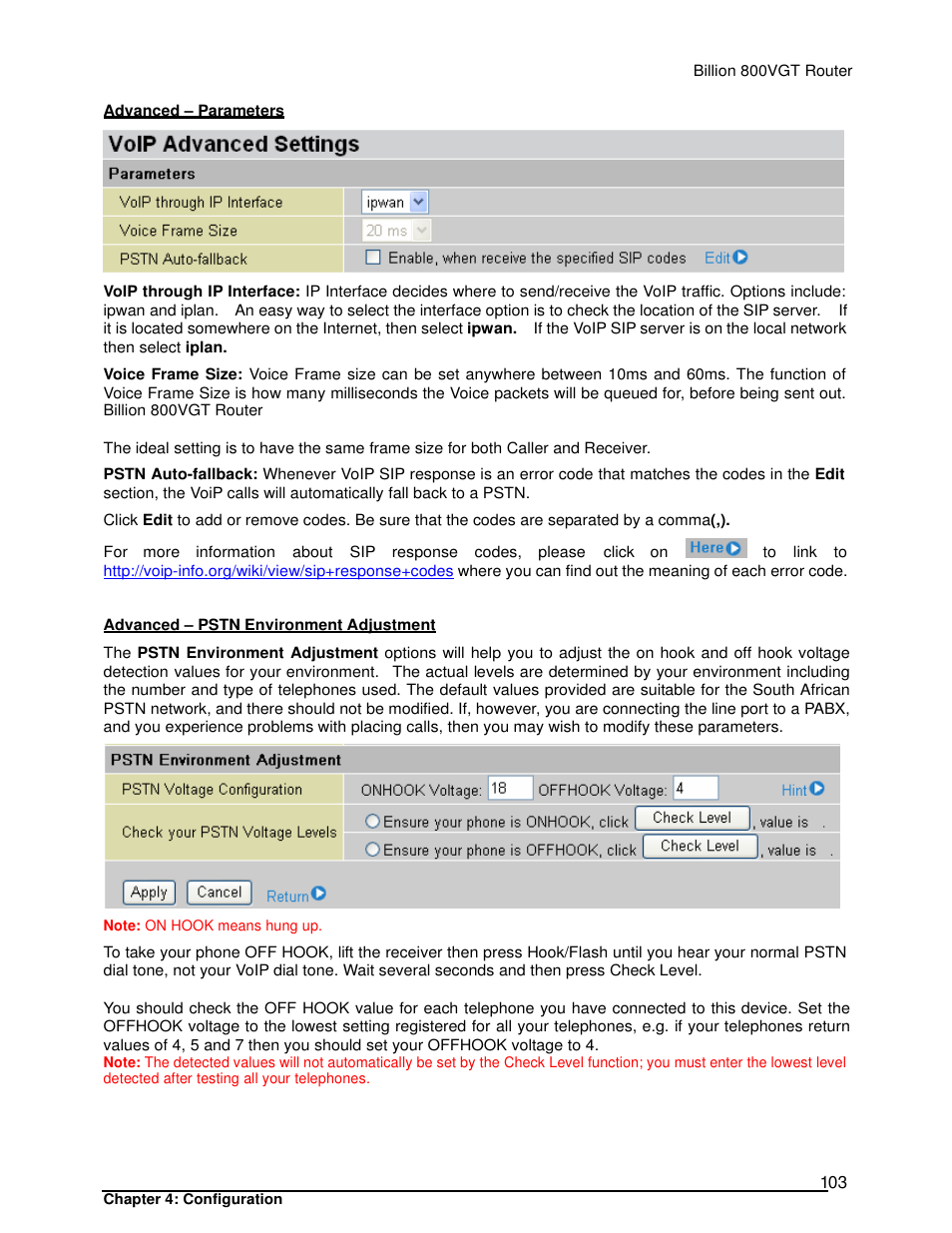 Billion Electric Company 800VGT User Manual | Page 103 / 143