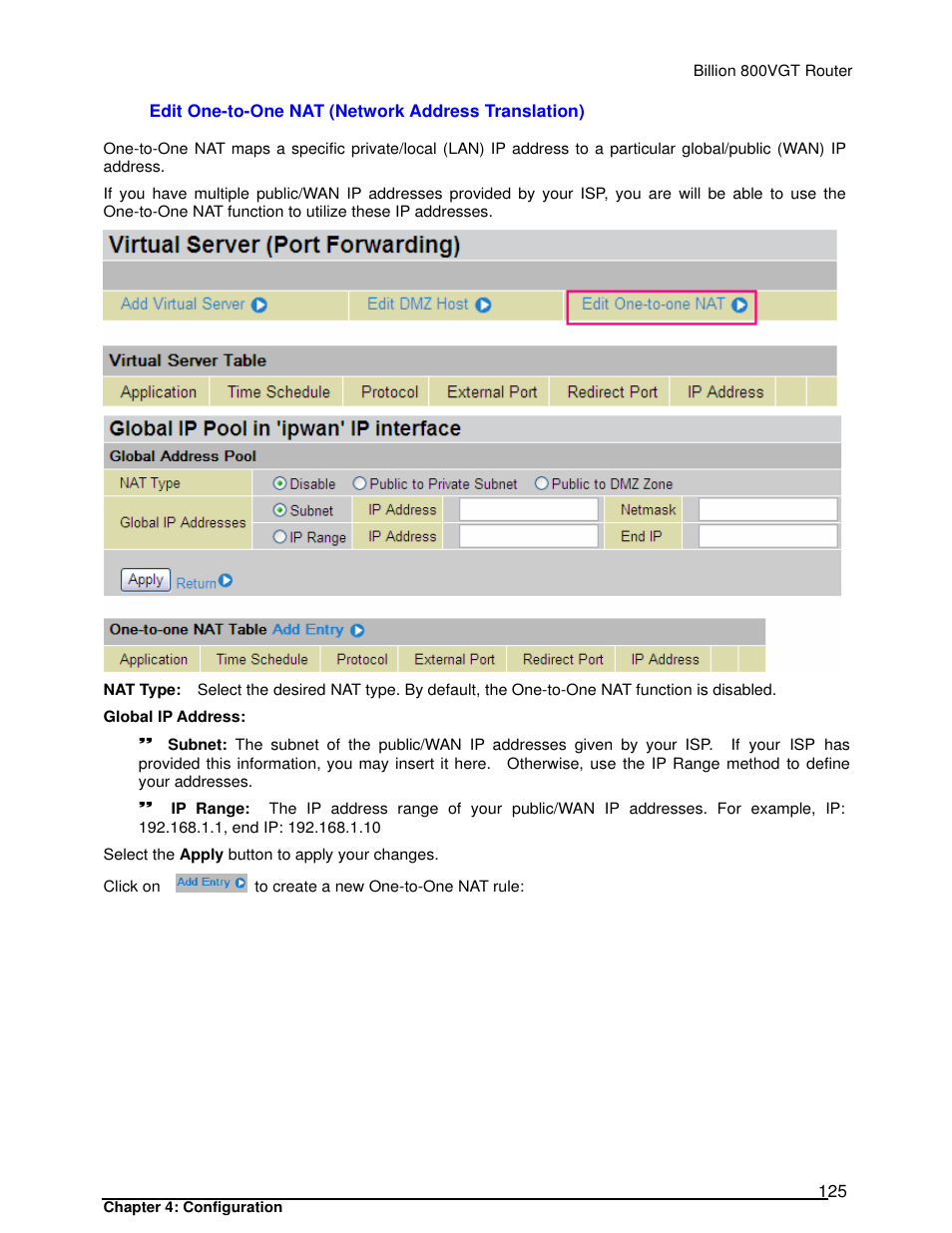 Billion Electric Company 800VGT User Manual | Page 125 / 143