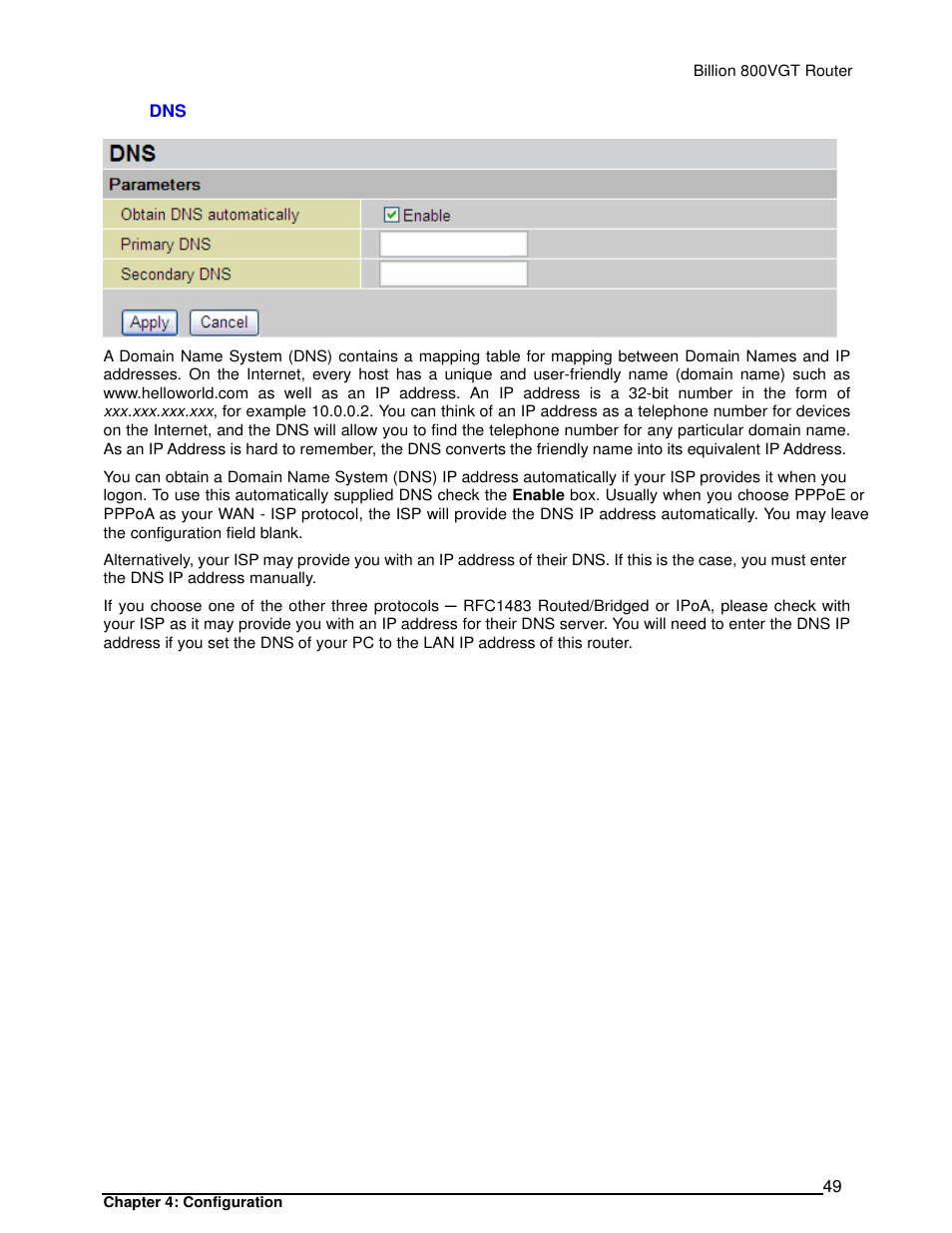 Billion Electric Company 800VGT User Manual | Page 49 / 143