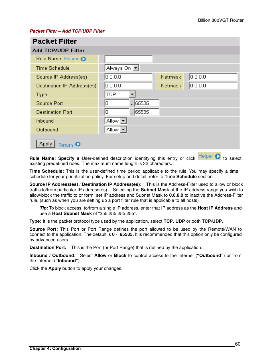 Billion Electric Company 800VGT User Manual | Page 60 / 143