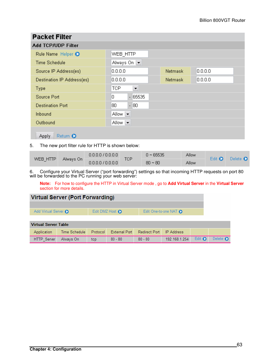 Billion Electric Company 800VGT User Manual | Page 63 / 143