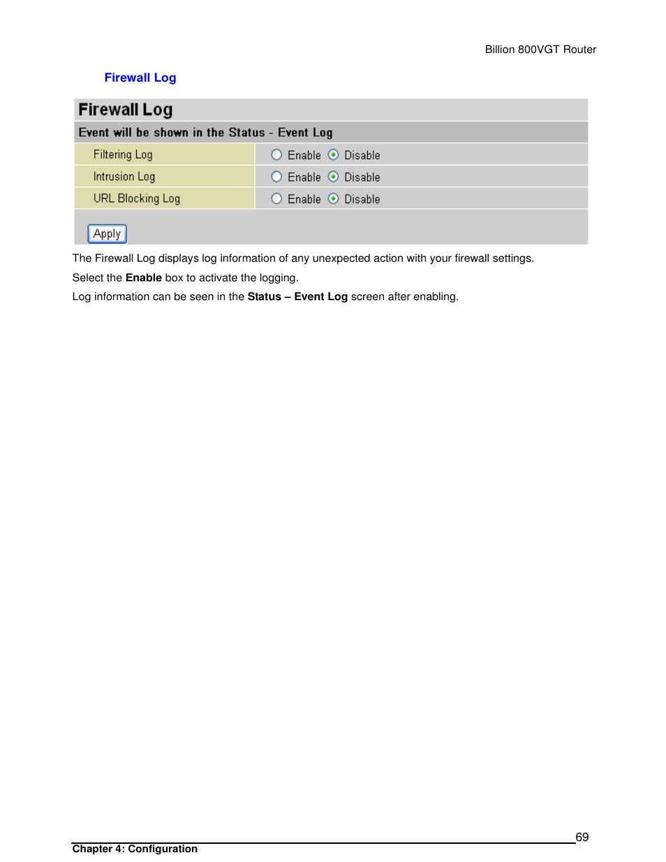 Billion Electric Company 800VGT User Manual | Page 69 / 143