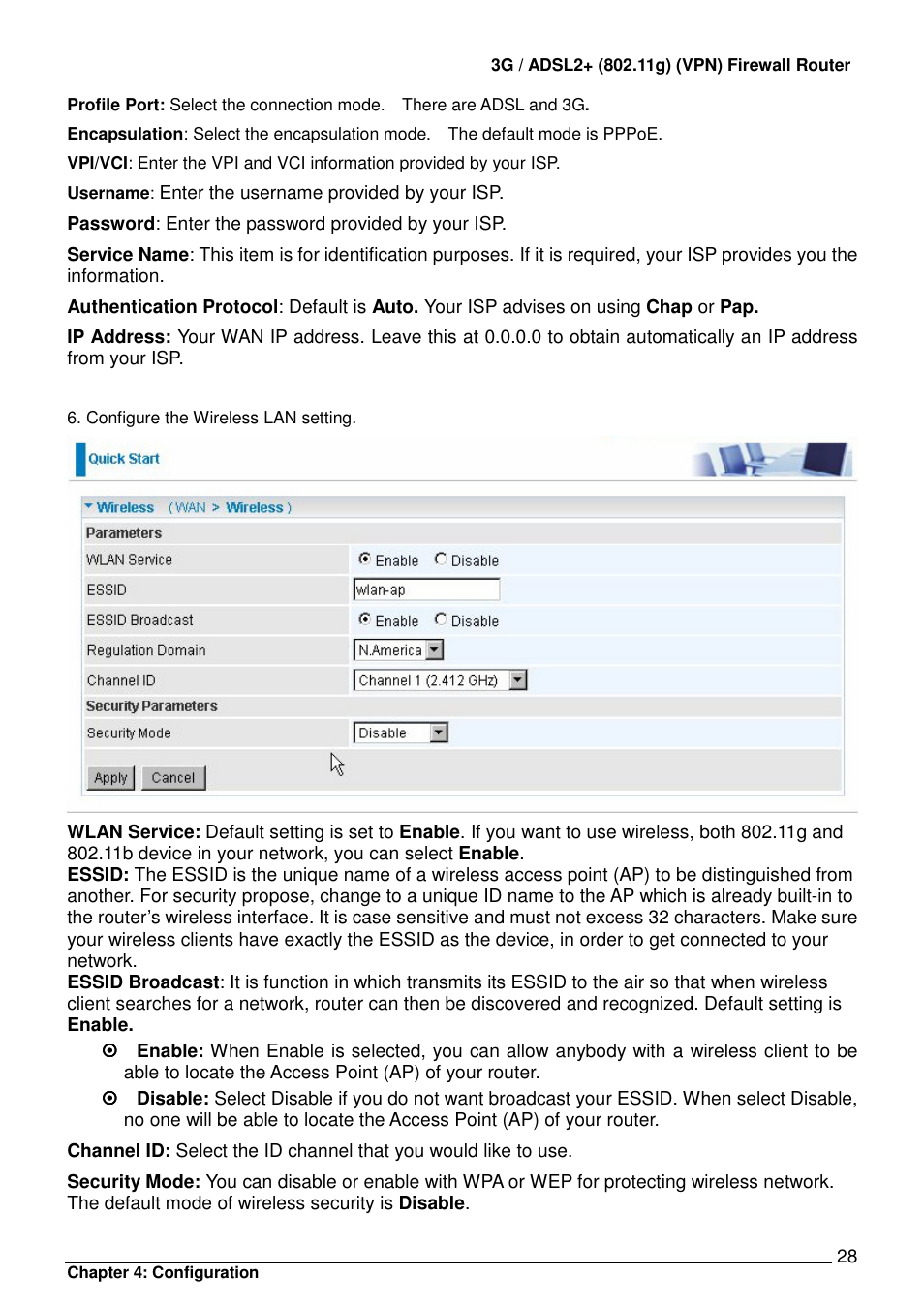 Billion Electric Company BIPAC 7402 User Manual | Page 29 / 130