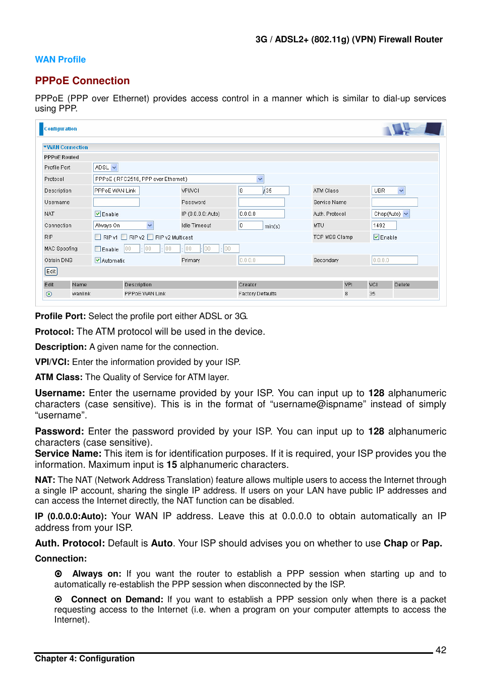 Billion Electric Company BIPAC 7402 User Manual | Page 43 / 130