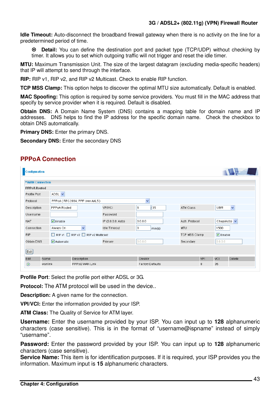 Billion Electric Company BIPAC 7402 User Manual | Page 44 / 130