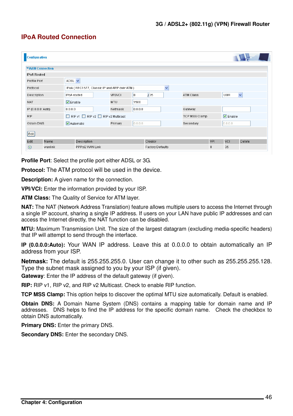 Billion Electric Company BIPAC 7402 User Manual | Page 47 / 130