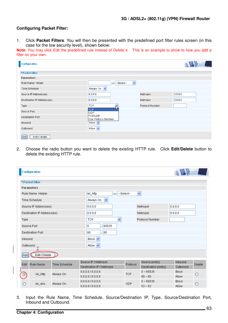 Billion Electric Company BIPAC 7402 User Manual | Page 64 / 130