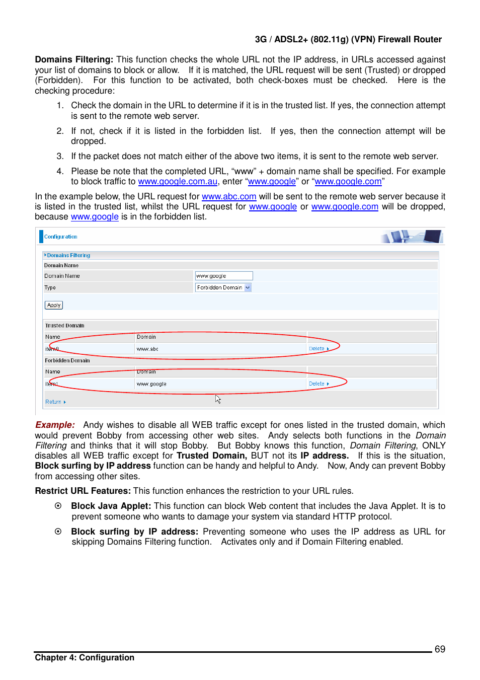 Billion Electric Company BIPAC 7402 User Manual | Page 70 / 130