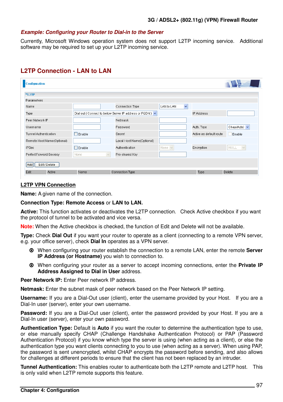 Billion Electric Company BIPAC 7402 User Manual | Page 98 / 130