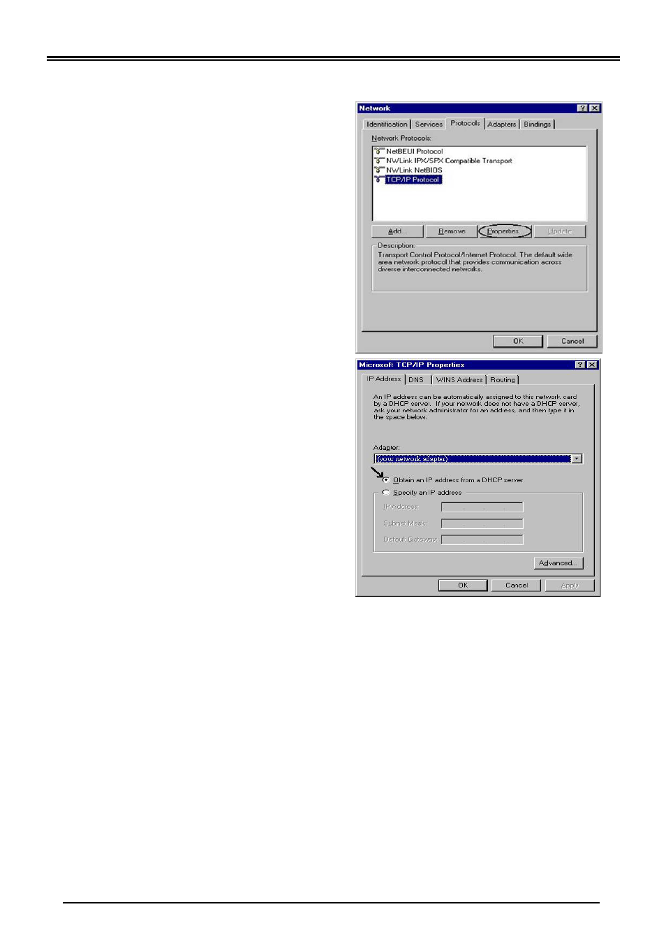 Configuring pc in windows nt4.0 | Billion Electric Company VoIP ADSL Modem/Router BIPAC 7100SV User Manual | Page 10 / 14