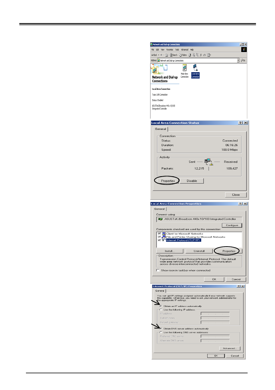 Configuring pc in windows 2000 | Billion Electric Company VoIP ADSL Modem/Router BIPAC 7100SV User Manual | Page 8 / 14