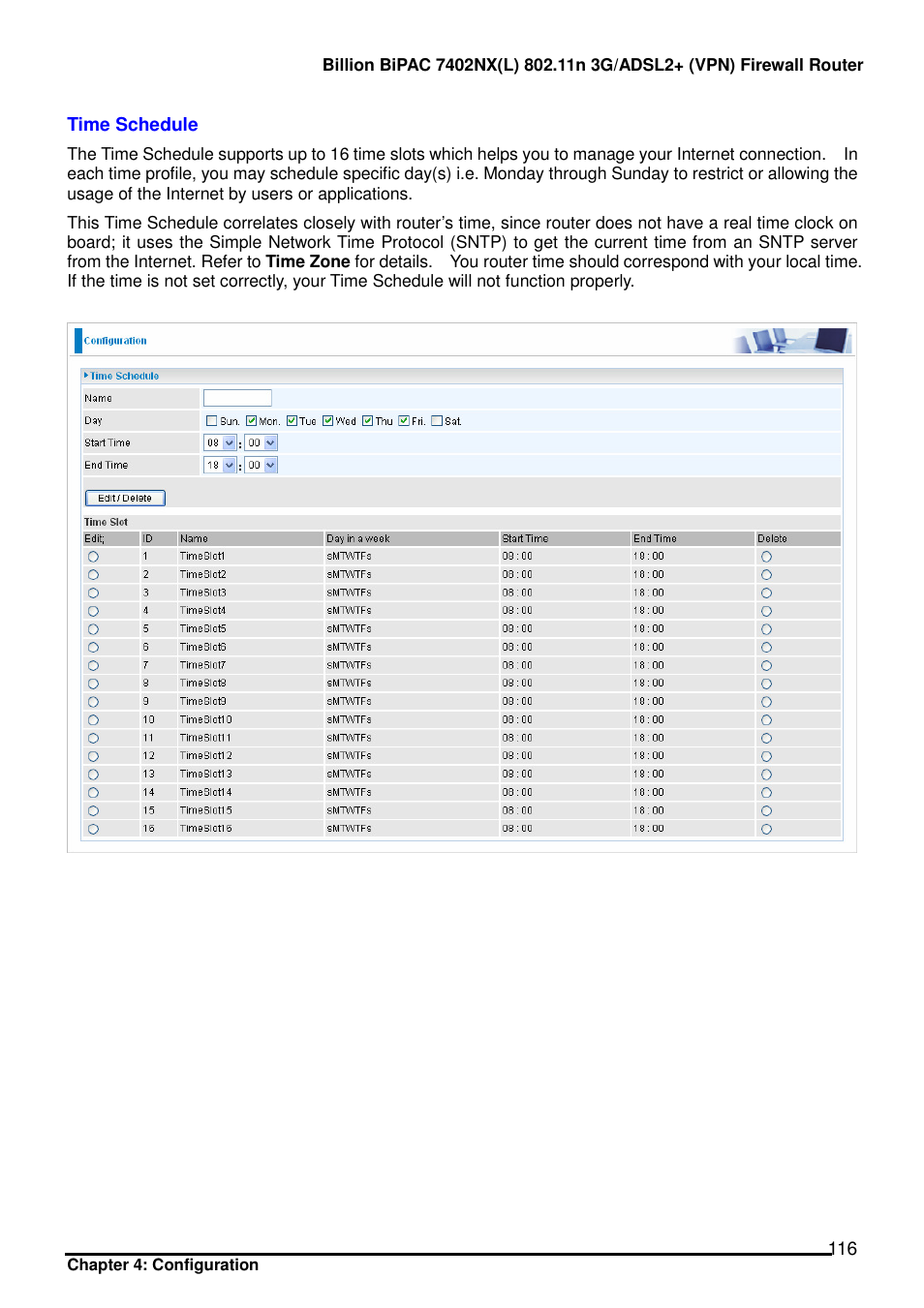 Billion Electric Company BIPAC 7402NX User Manual | Page 117 / 128