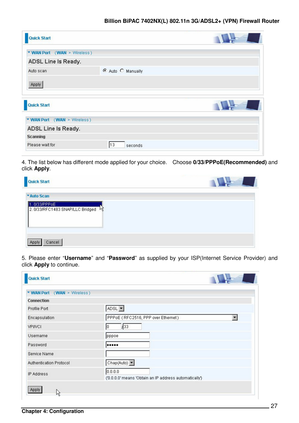 Billion Electric Company BIPAC 7402NX User Manual | Page 28 / 128
