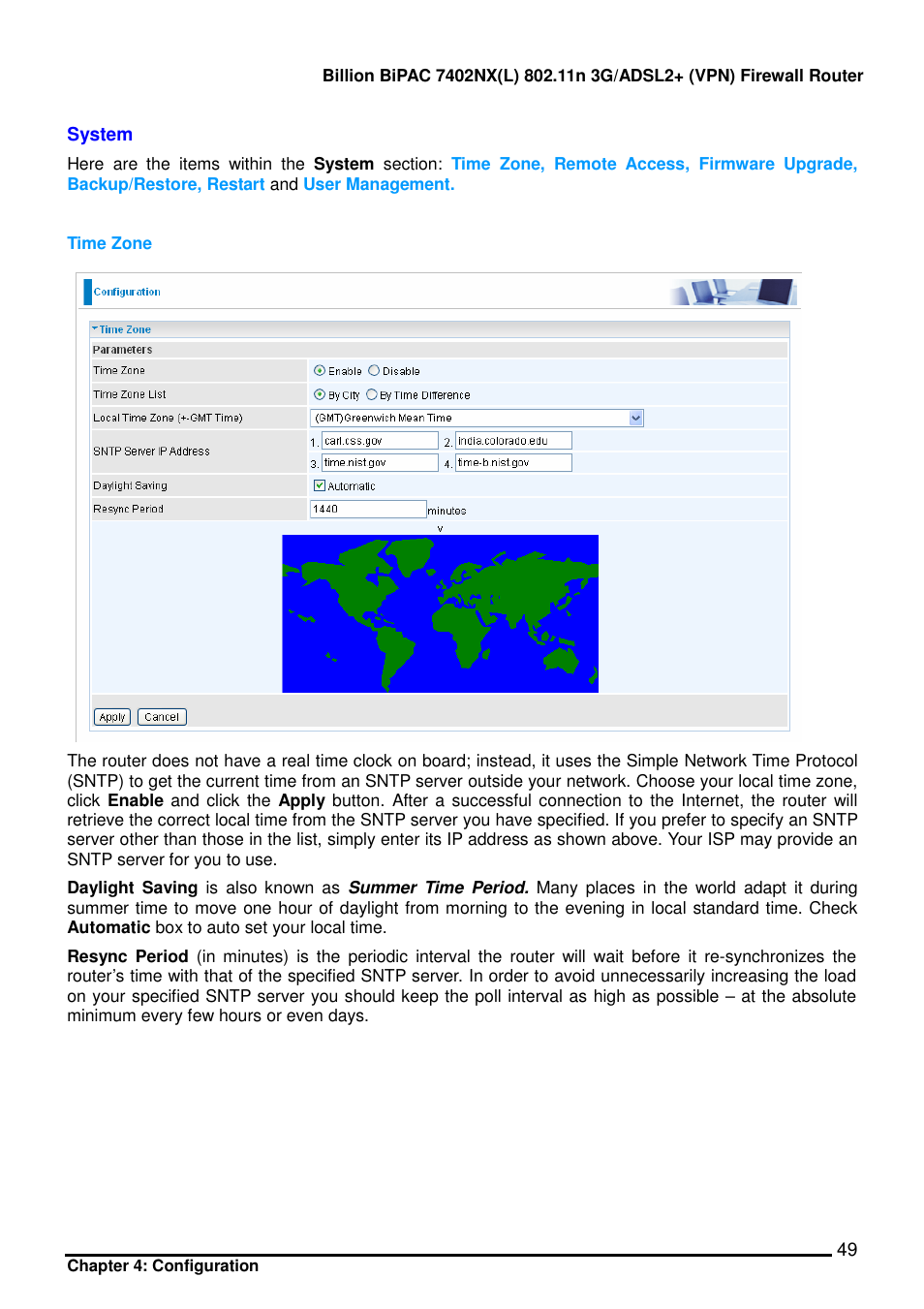 Billion Electric Company BIPAC 7402NX User Manual | Page 50 / 128