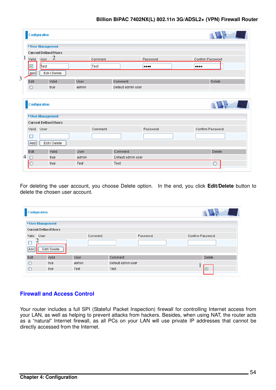 Billion Electric Company BIPAC 7402NX User Manual | Page 55 / 128