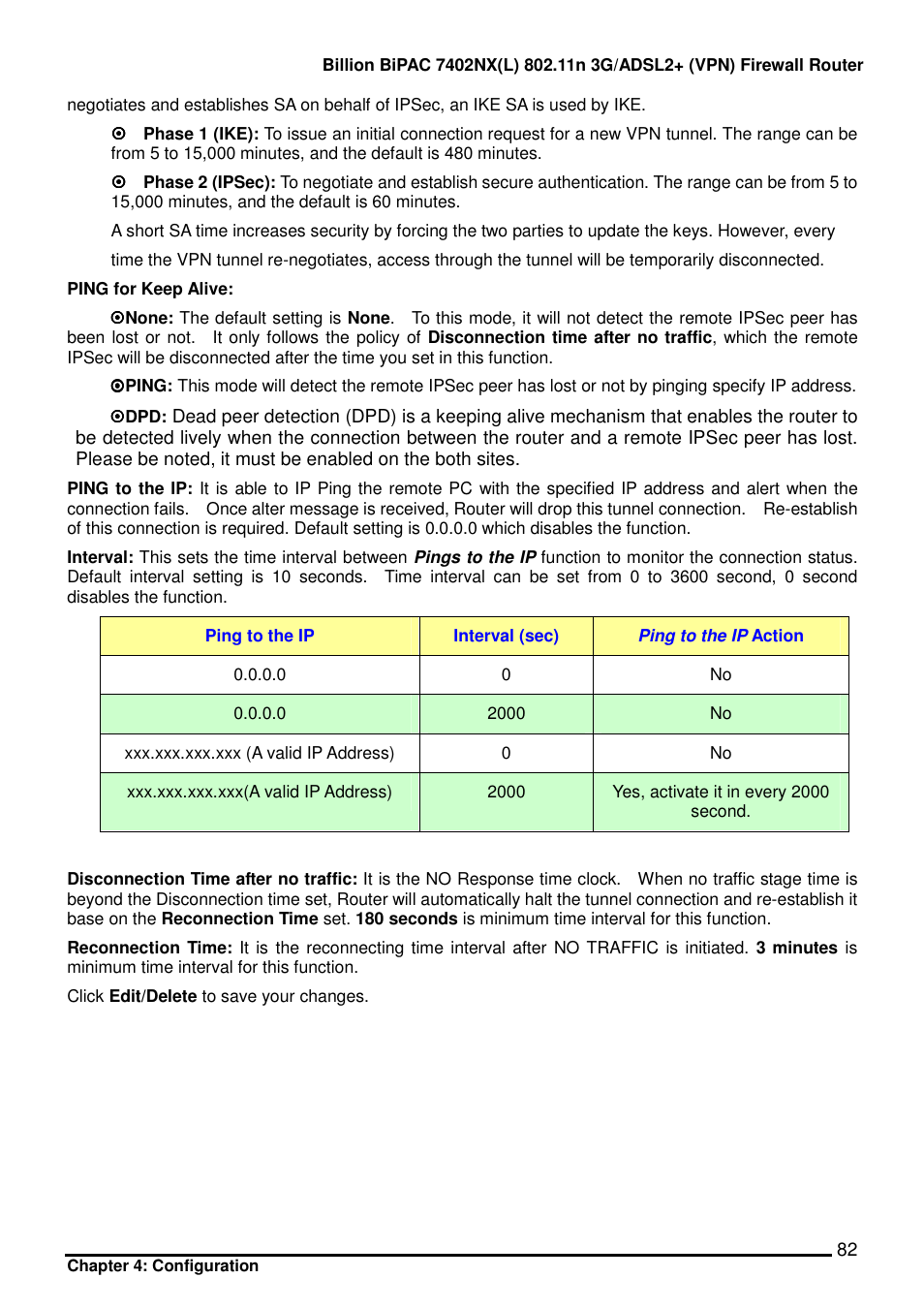 Billion Electric Company BIPAC 7402NX User Manual | Page 83 / 128