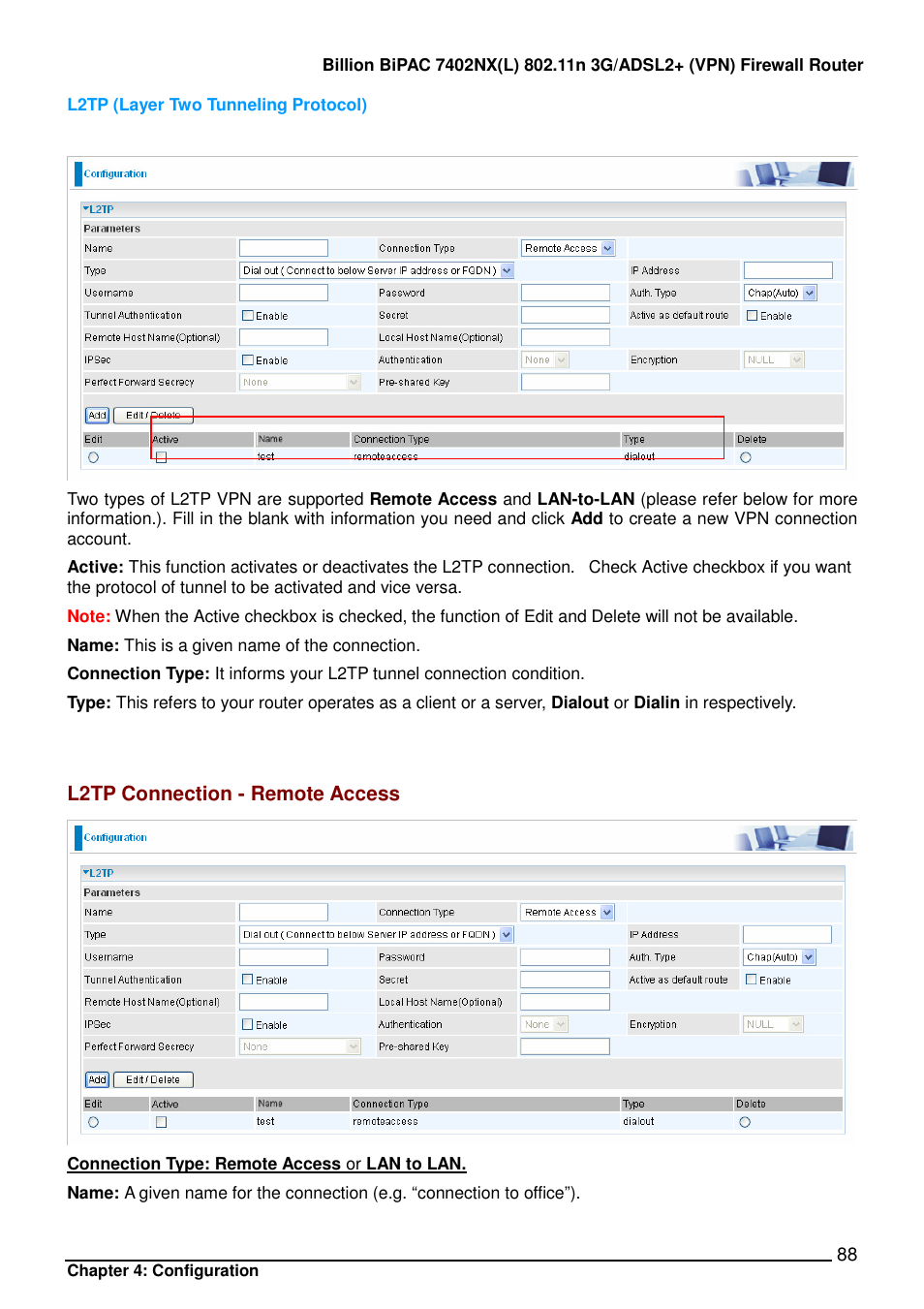 Billion Electric Company BIPAC 7402NX User Manual | Page 89 / 128