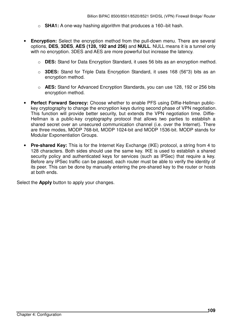 Billion Electric Company BiPAC 8501/8521 User Manual | Page 113 / 171