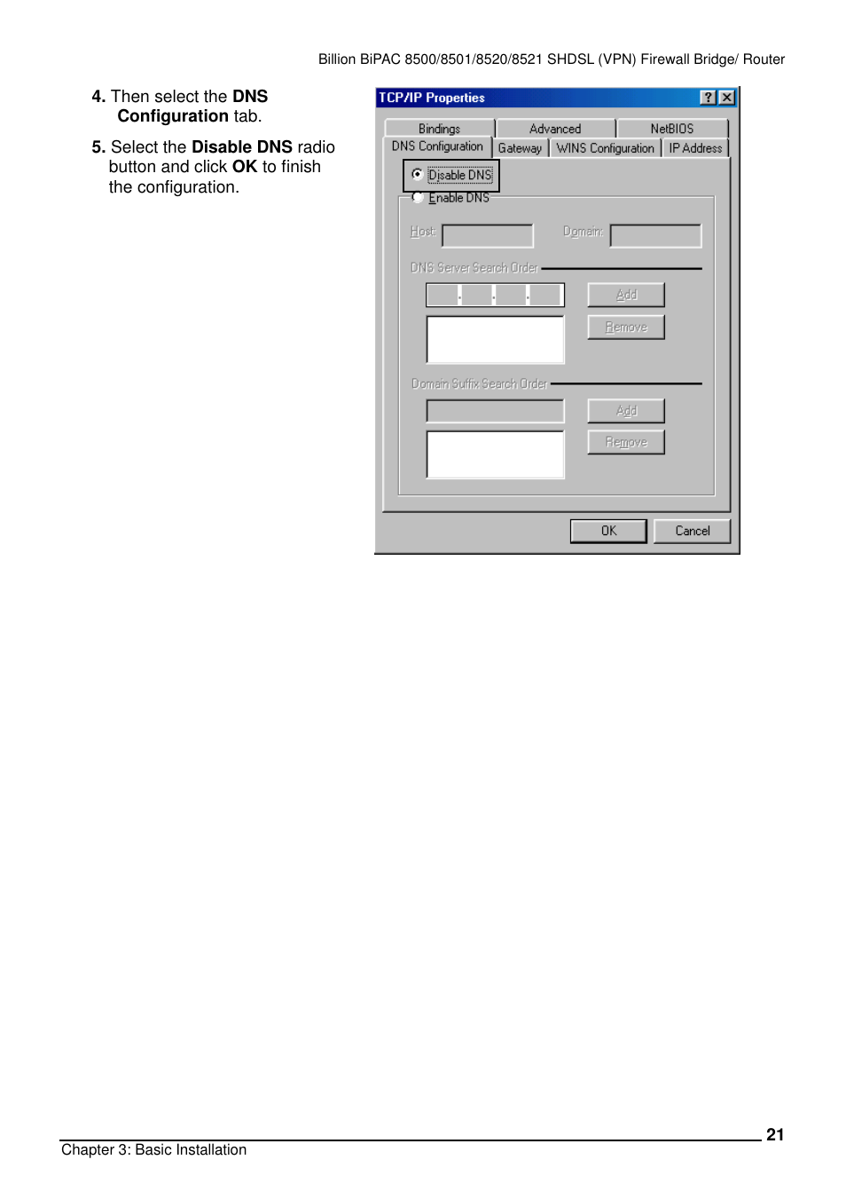 Billion Electric Company BiPAC 8501/8521 User Manual | Page 25 / 171