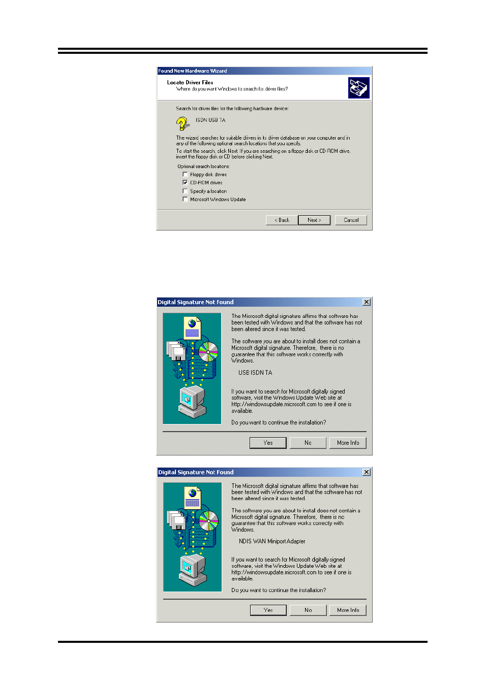 Billion Electric Company USB ISDN TA128 USBTAQG User Manual | Page 8 / 12