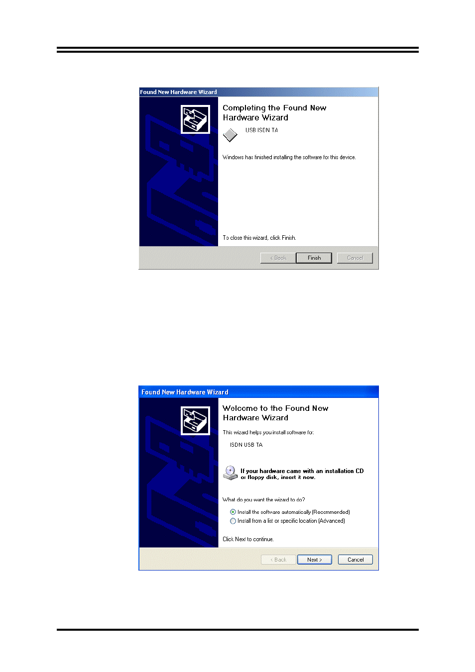 Billion Electric Company USB ISDN TA128 USBTAQG User Manual | Page 9 / 12