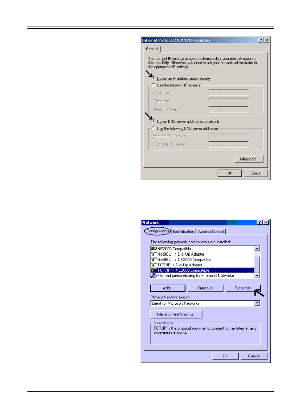 Configuring pc in windows 95/98/me | Billion Electric Company BIPAC 7100SV User Manual | Page 15 / 66