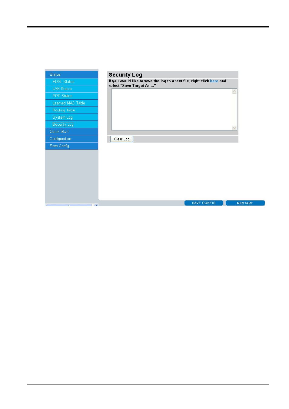 2 quick start, 7 security logs, 1 adsl quick start | Billion Electric Company BIPAC 7100SV User Manual | Page 28 / 66