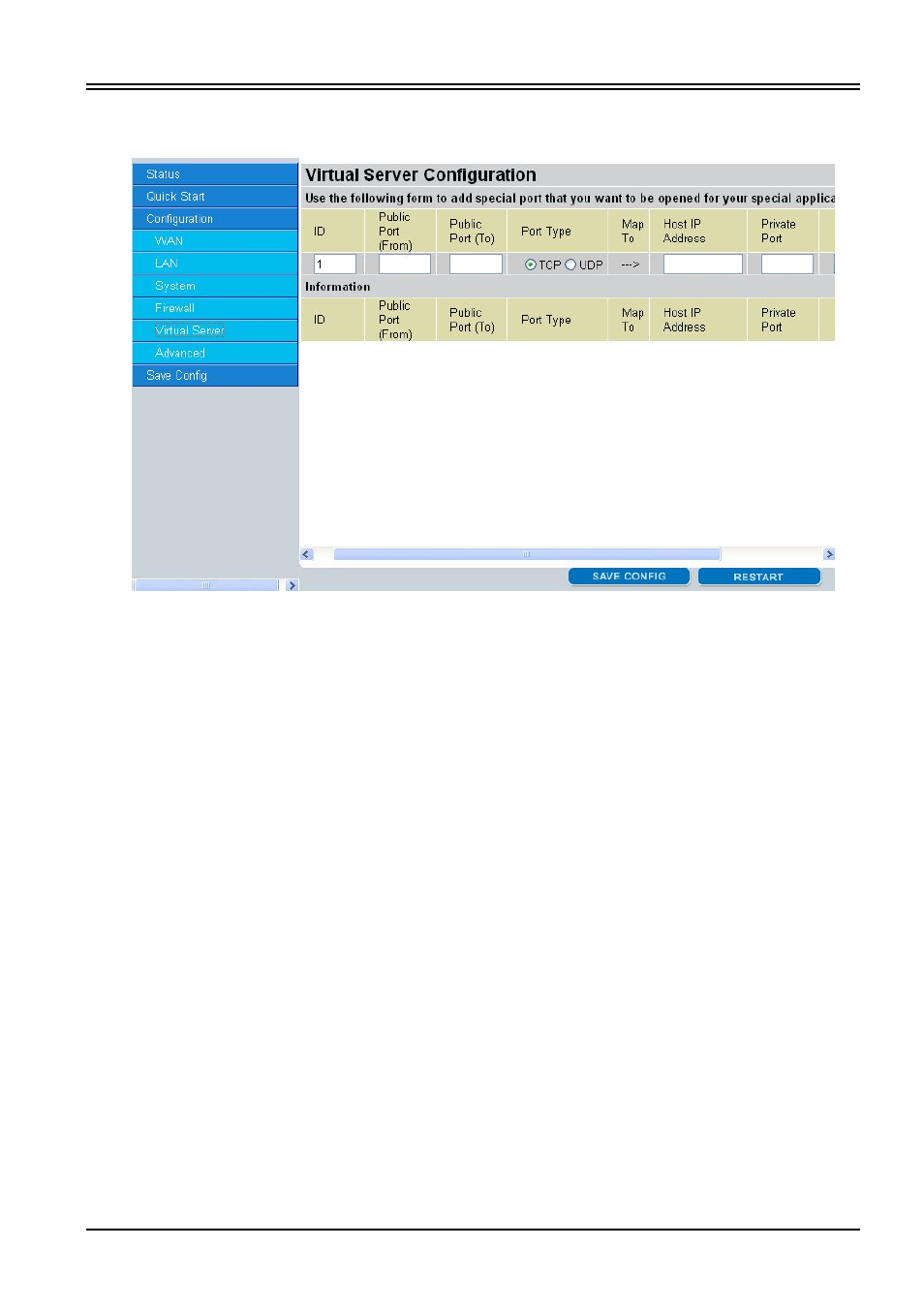 6 virtual server | Billion Electric Company BIPAC 7100SV User Manual | Page 52 / 66