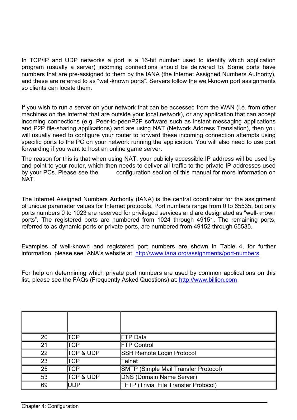 Virtual server (“port forwarding”) | Billion Electric Company BIPAC 8500 User Manual | Page 105 / 119
