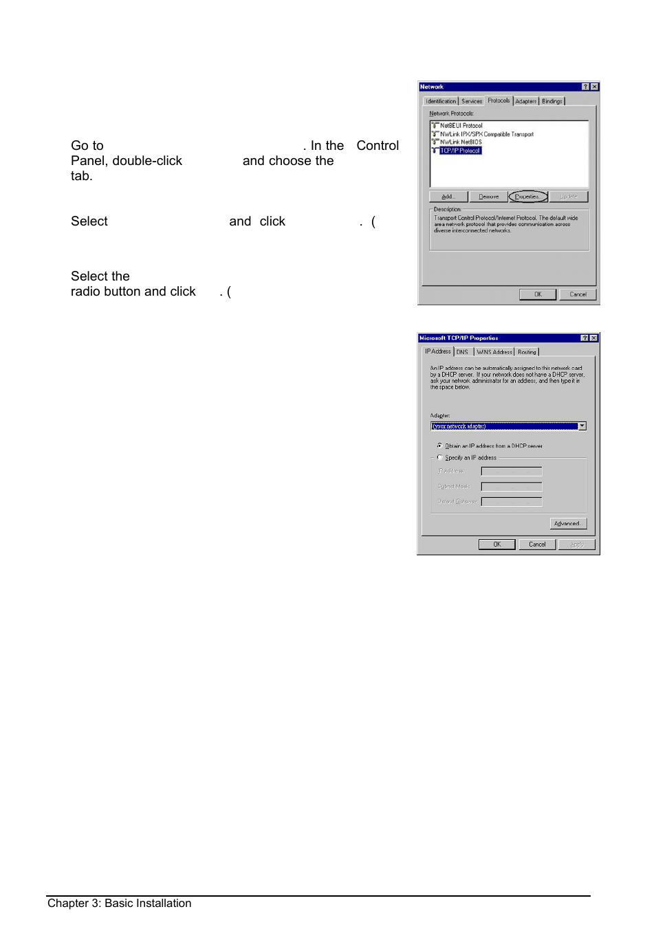For windows nt4.0 | Billion Electric Company BIPAC 8500 User Manual | Page 18 / 119