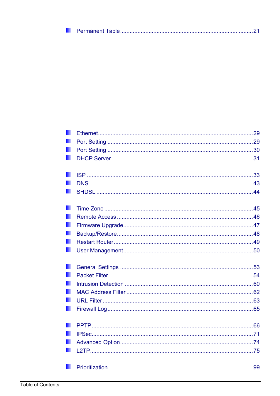 Billion Electric Company BIPAC 8500 User Manual | Page 3 / 119