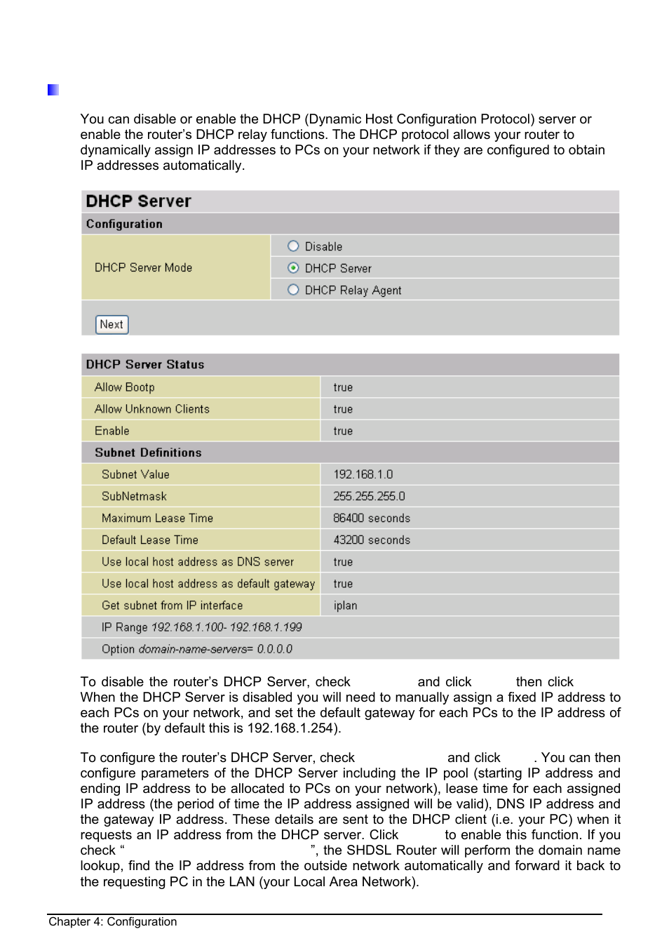 Dhcp server | Billion Electric Company BIPAC 8500 User Manual | Page 35 / 119