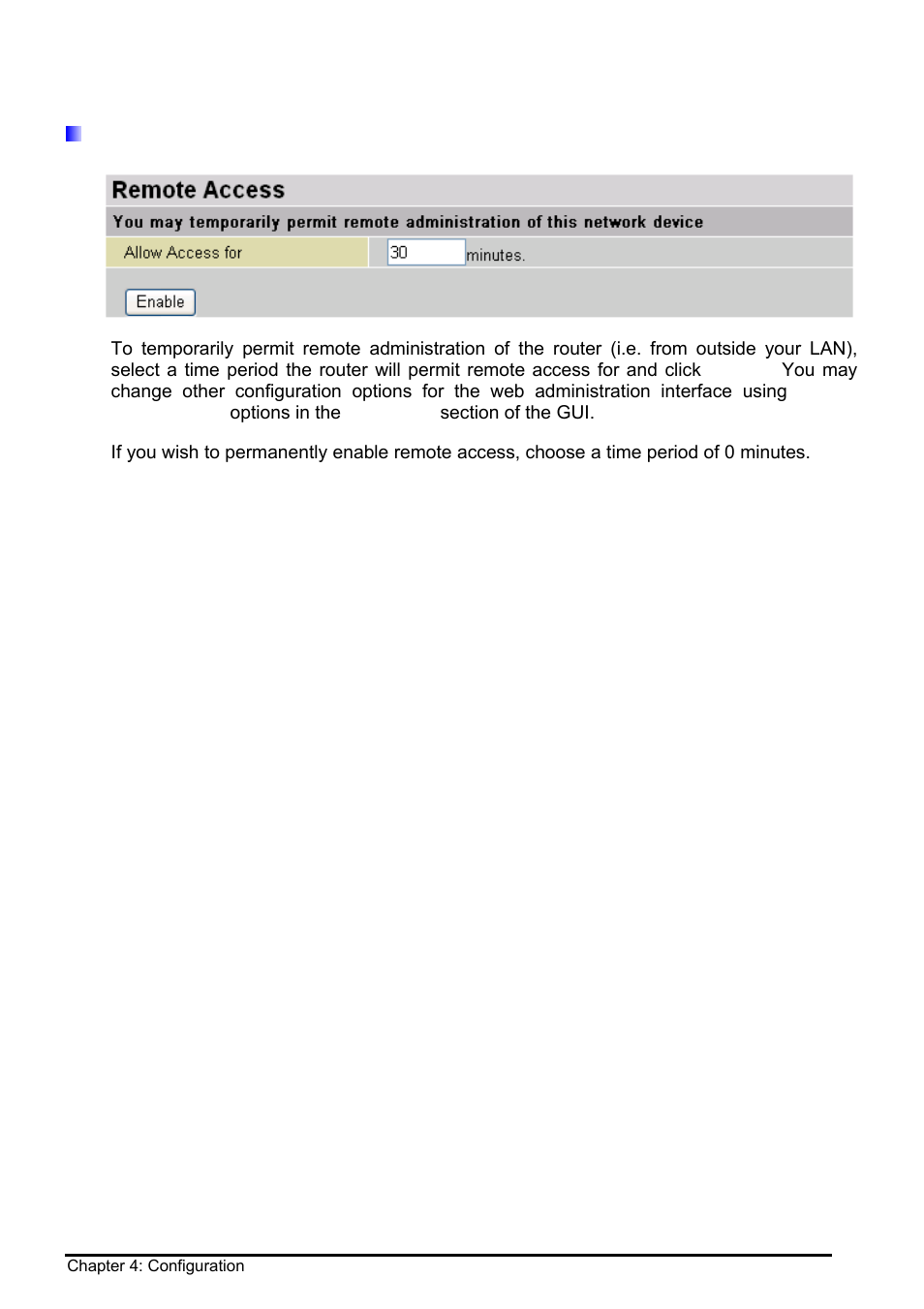 Remote access | Billion Electric Company BIPAC 8500 User Manual | Page 50 / 119