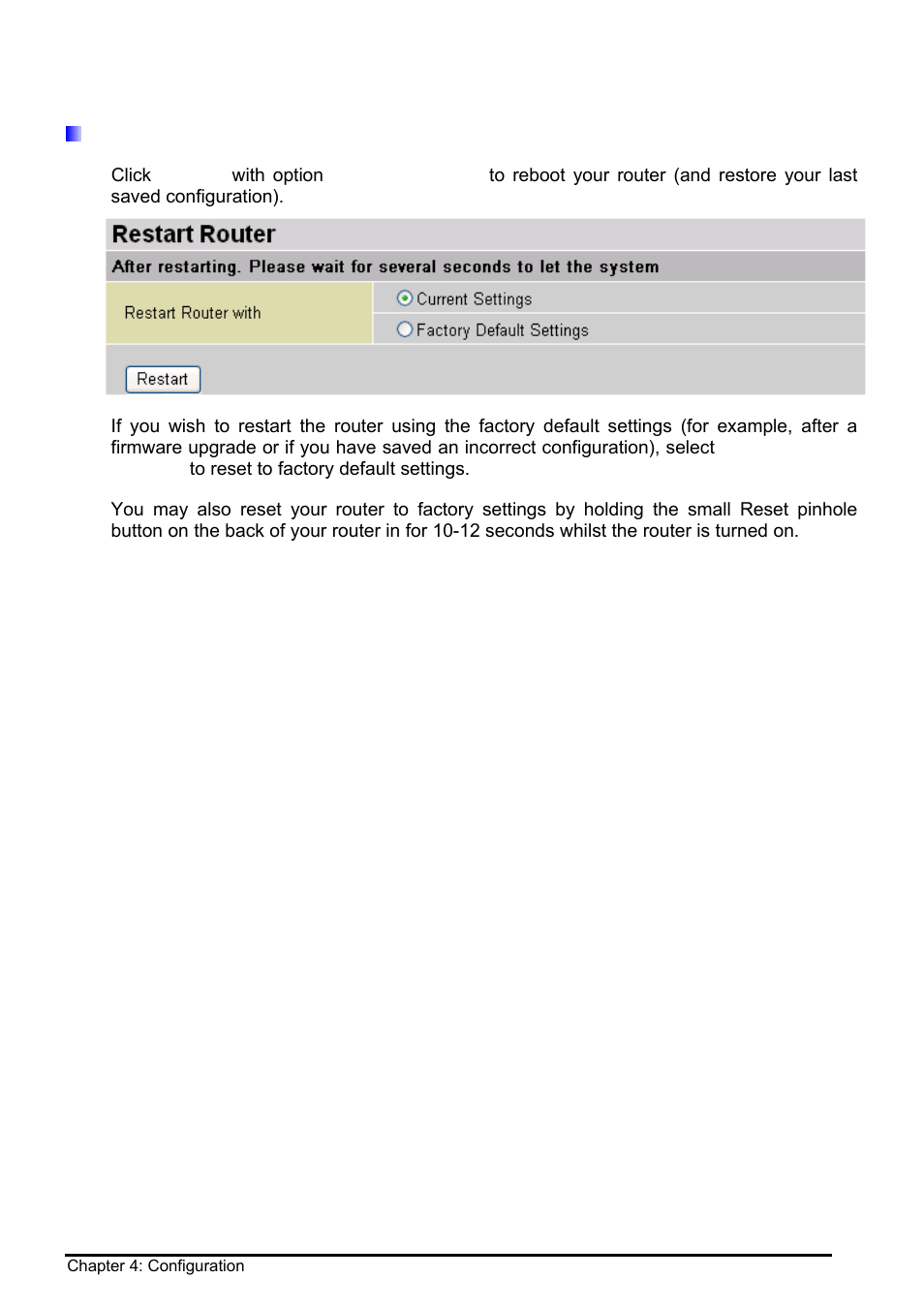 Restart router | Billion Electric Company BIPAC 8500 User Manual | Page 53 / 119