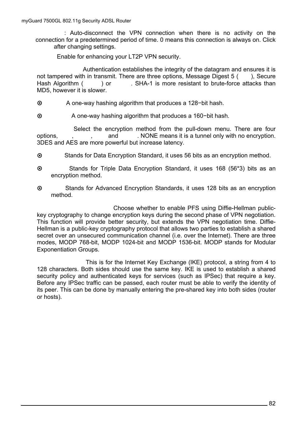 Billion Electric Company MYGUARD 7500GL User Manual | Page 88 / 147