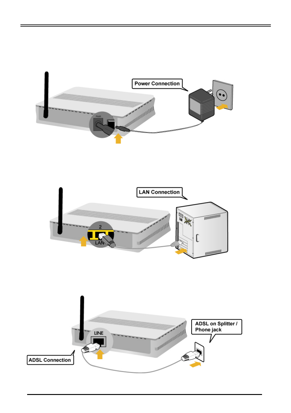 Hardware installation bipac 7300(g) ra | Billion Electric Company BiPAC 7300(G) RA User Manual | Page 7 / 9