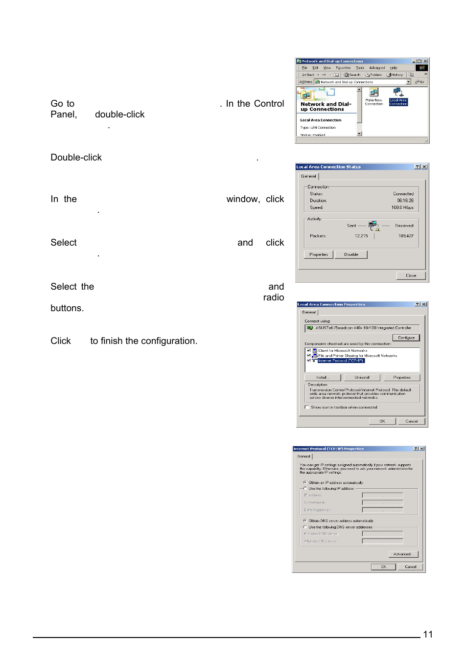 For windows 2000 | Billion Electric Company 7560G User Manual | Page 17 / 130