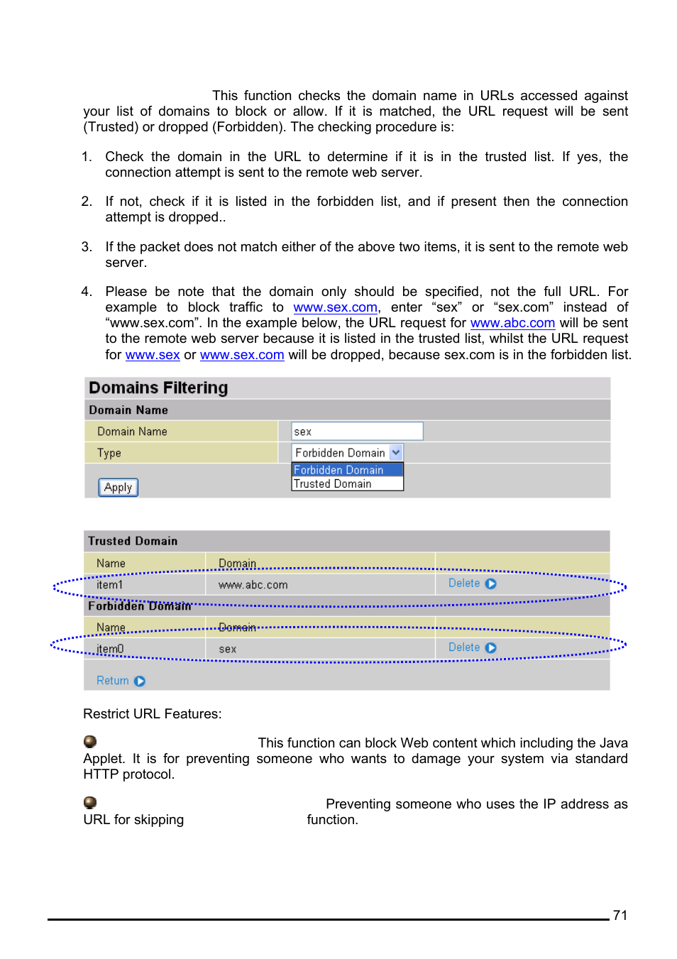 Billion Electric Company 7560G User Manual | Page 77 / 130