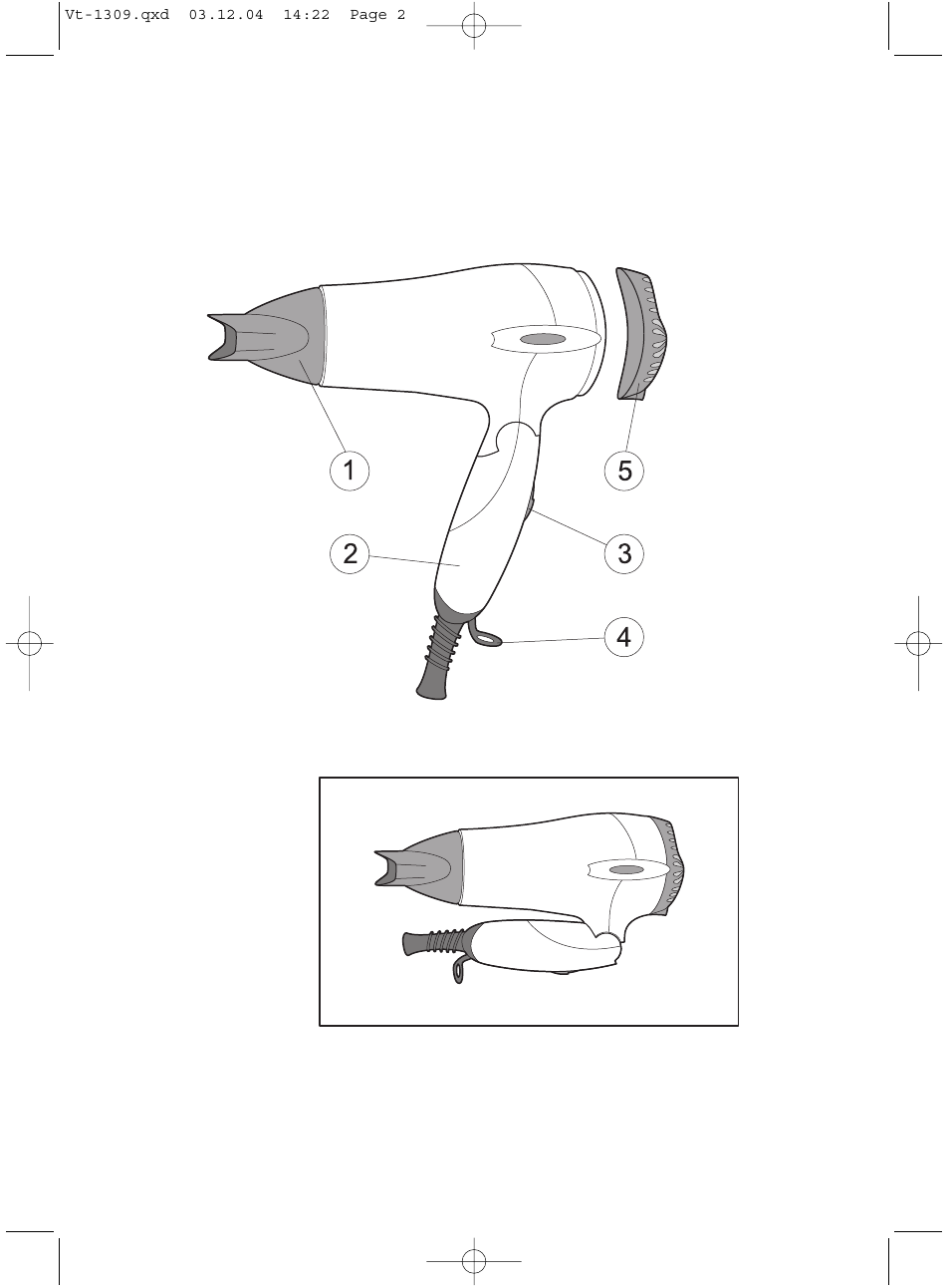 Vitek VT-1309 User Manual | Page 2 / 16