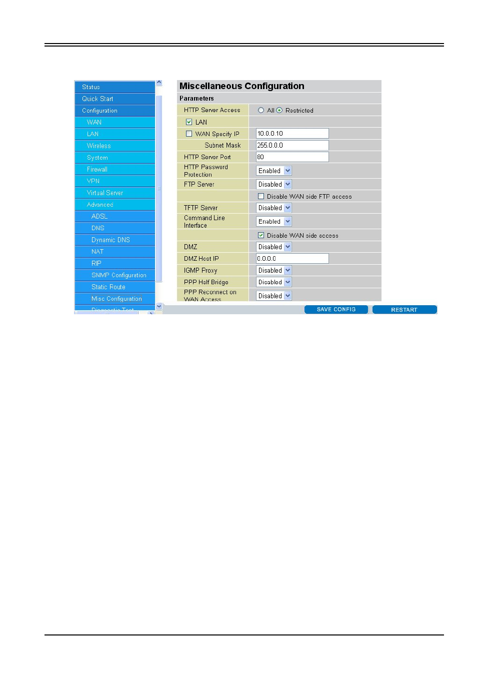 Billion Electric Company 7100SG User Manual | Page 56 / 61