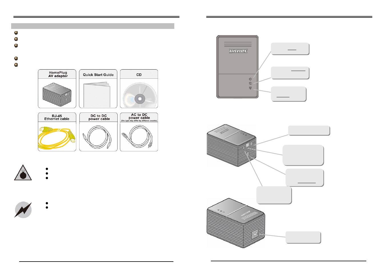 Billion Electric Company BiPAC 2070 (P) User Manual | Page 2 / 3