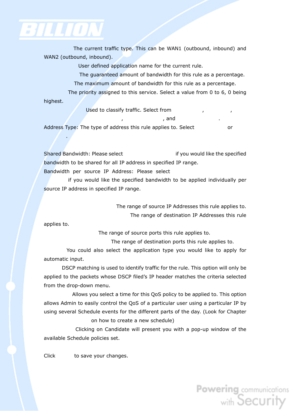 Billion Electric Company BiGuard 50G User Manual | Page 135 / 223