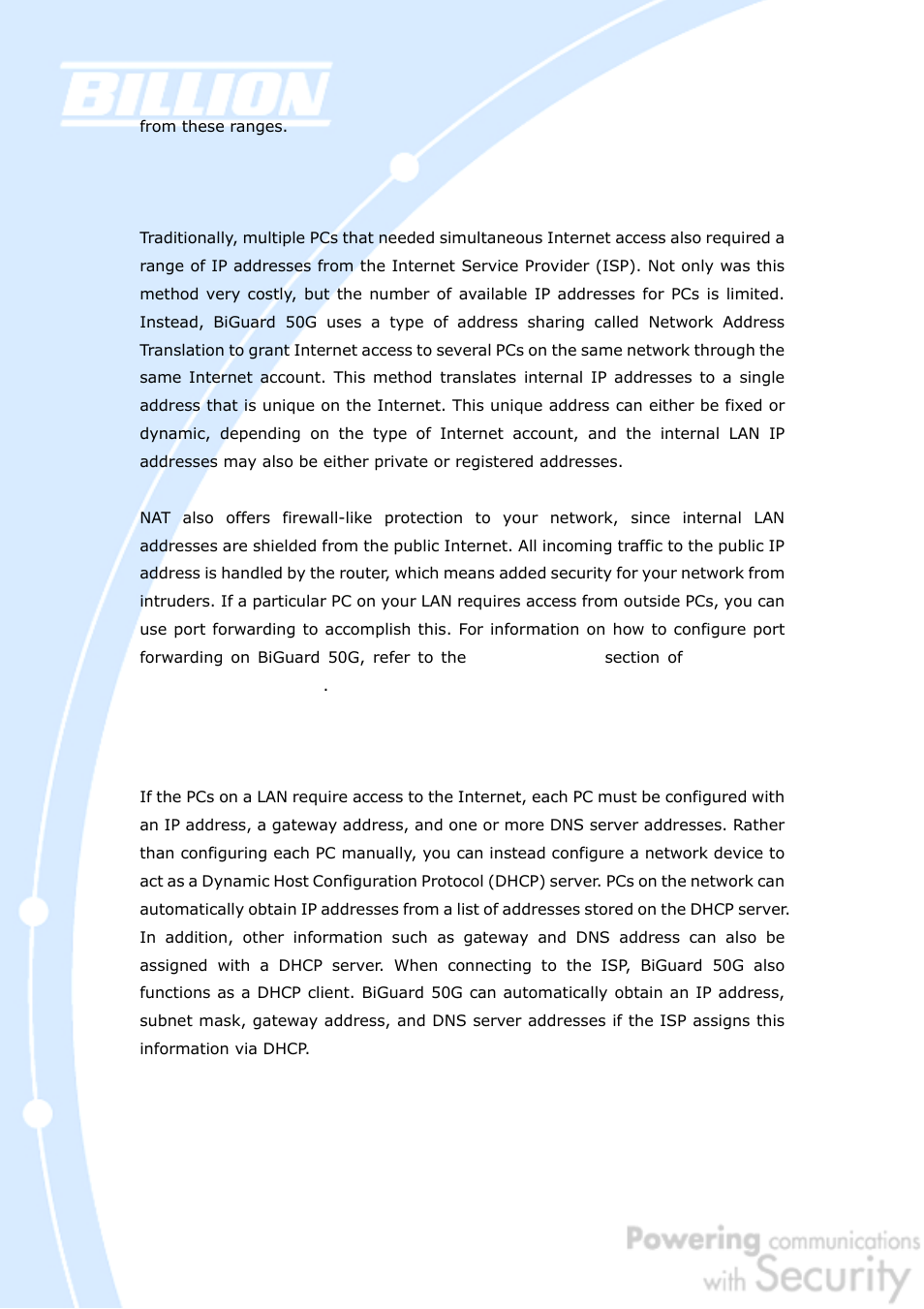 Billion Electric Company BiGuard 50G User Manual | Page 167 / 223