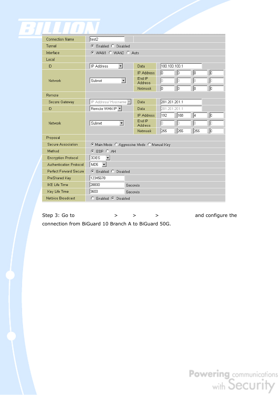 Billion Electric Company BiGuard 50G User Manual | Page 209 / 223